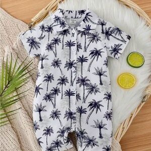 Baby Boy Palm-tree Romper